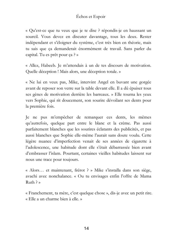 Page 20 d’Échos et Espoir