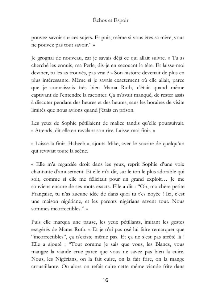 Page 22 d’Échos et Espoir